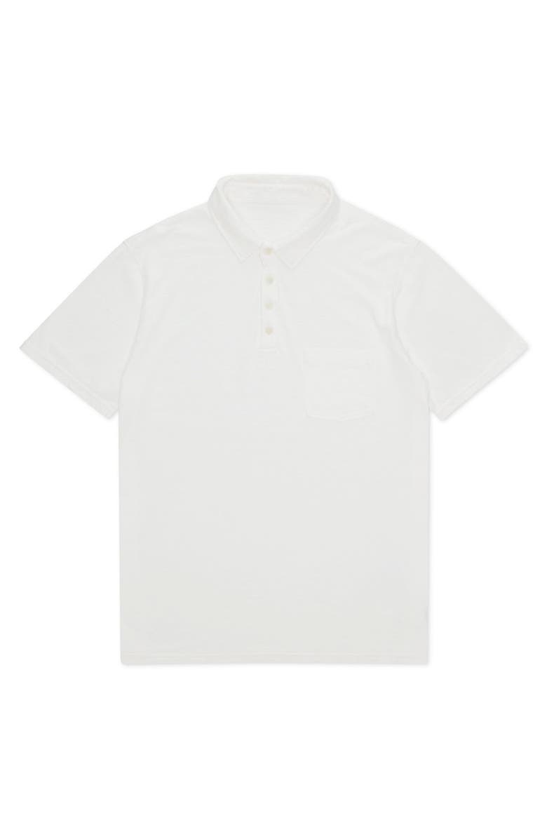 Fortela Maverick Short Sleeve Polo, Main, color, White