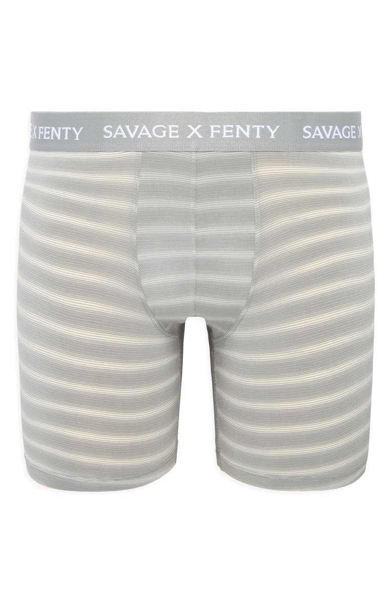 SAVAGE X FENTY Sheer Line Boxer Briefs, Alternate, color, Deep Grey