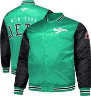 Mitchell & Ness Men's Mitchell & Ness Kelly Green New York Jets Team Satin Jacket