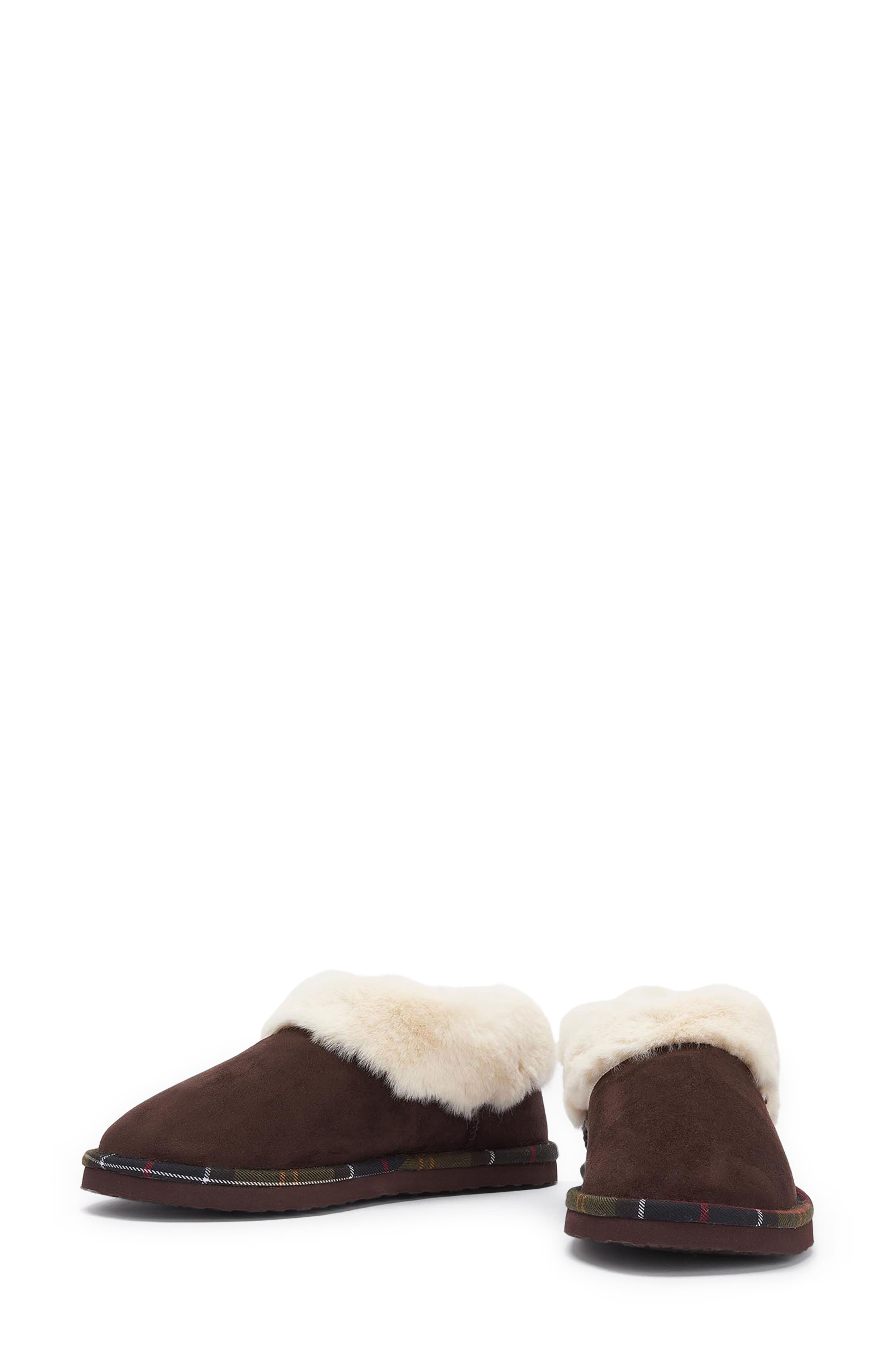 Barbour Eloise Faux Fur Lined Scuff Slipper, Alternate, color, 