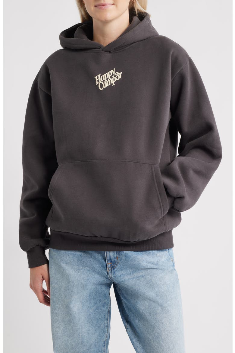 Puff Series Core Logo Cotton Blend Hoodie, Main, color, CHARCOAL GRAY