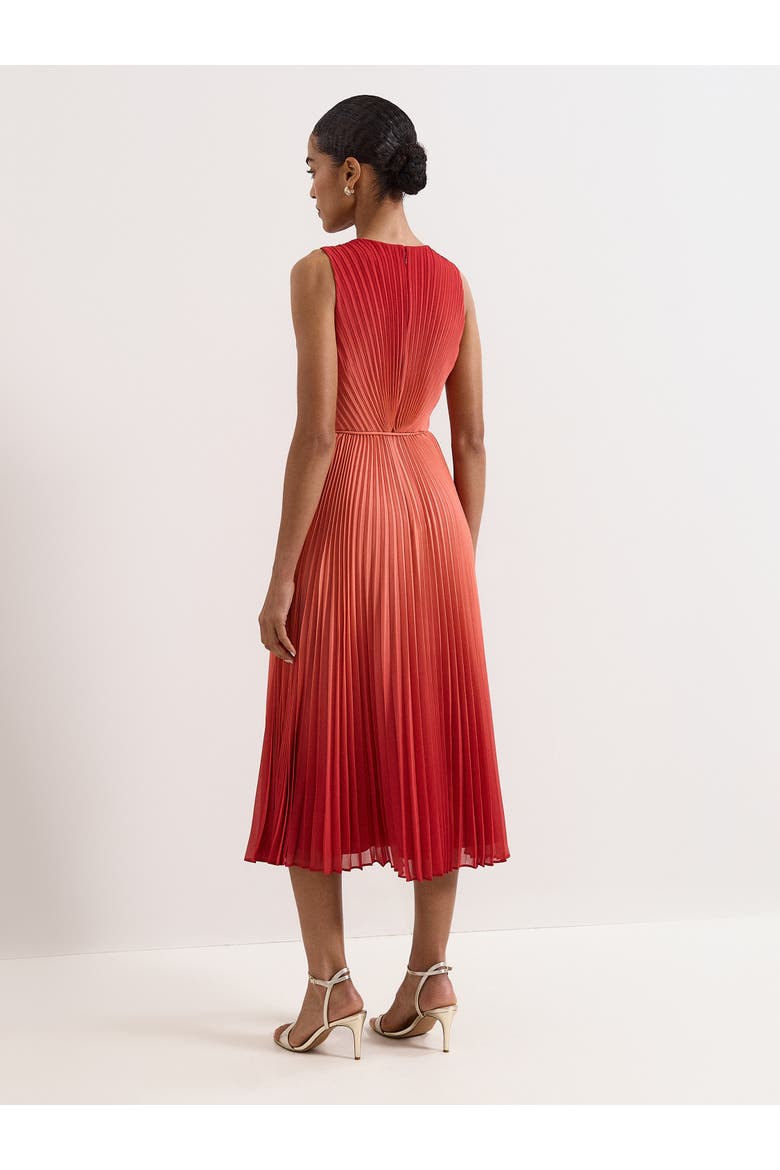 Simara Floral Dress, Alternate, color, Red