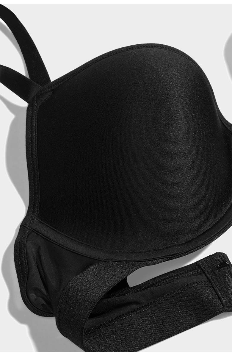 Negative Underwear Stealth Mode Demi Bra, Alternate, color, Black