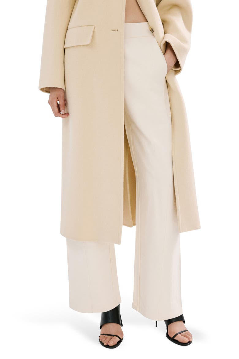 Elastic Waist Cotton Pants, Main, color, PASTEL YELLOW