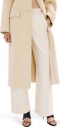 MANGO Elastic Waist Cotton Pants