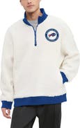 Tommy Hilfiger Men's Tommy Hilfiger  Cream Buffalo Bills Jordan Sherpa Quarter-Zip Sweatshirt