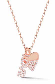 SPHERA MILANO Love Heart Pendant Necklace