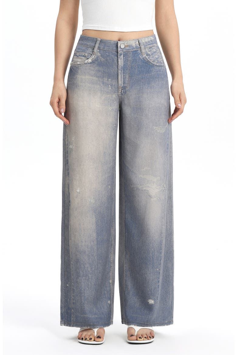 Mid Rise Wide Leg Jeans, Main, color, OLDSKY