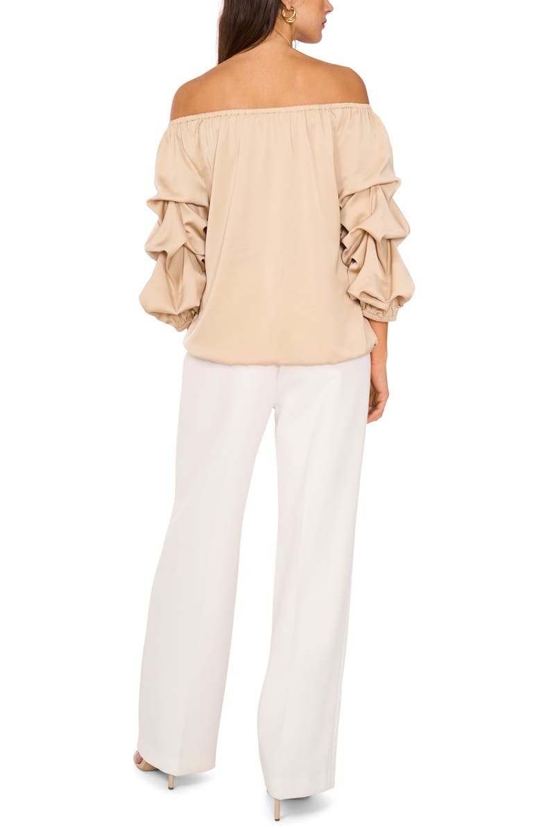 Vince Camuto Off the Shoulder Bubble Sleeve Top, Alternate, color, 