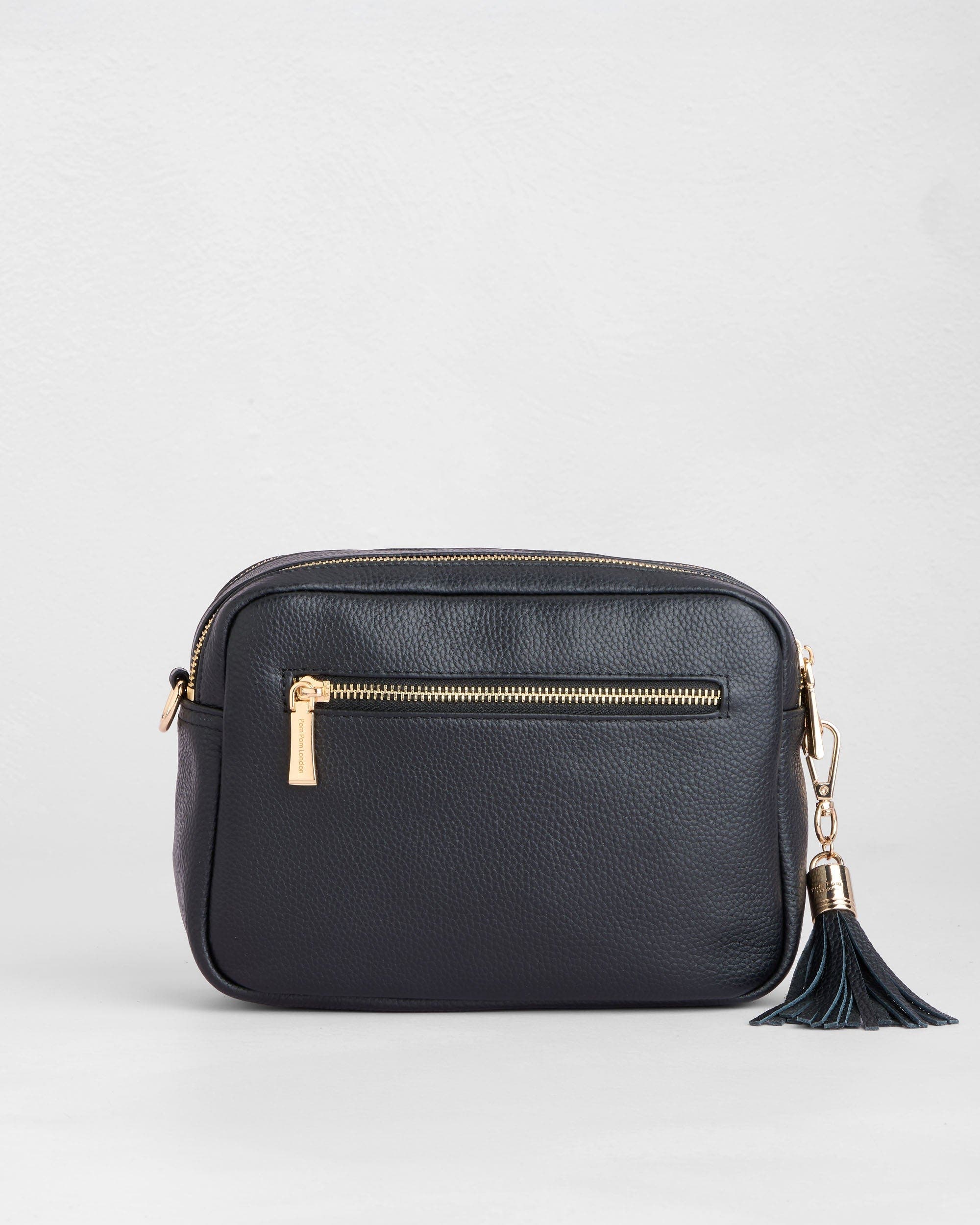 Pom Pom London City Duo Crossbody Bag, Alternate, color, Black