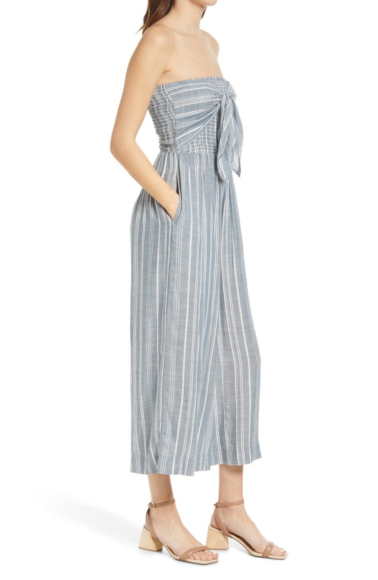 Bishop + Young Elva Strapless Jumpsuit, Alternate, color, 