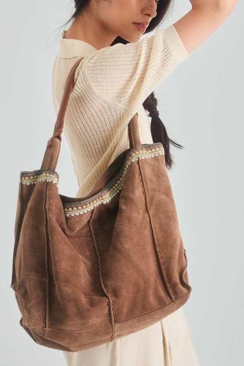The Sak Los Feliz Large Tote Leather Bag In Brown