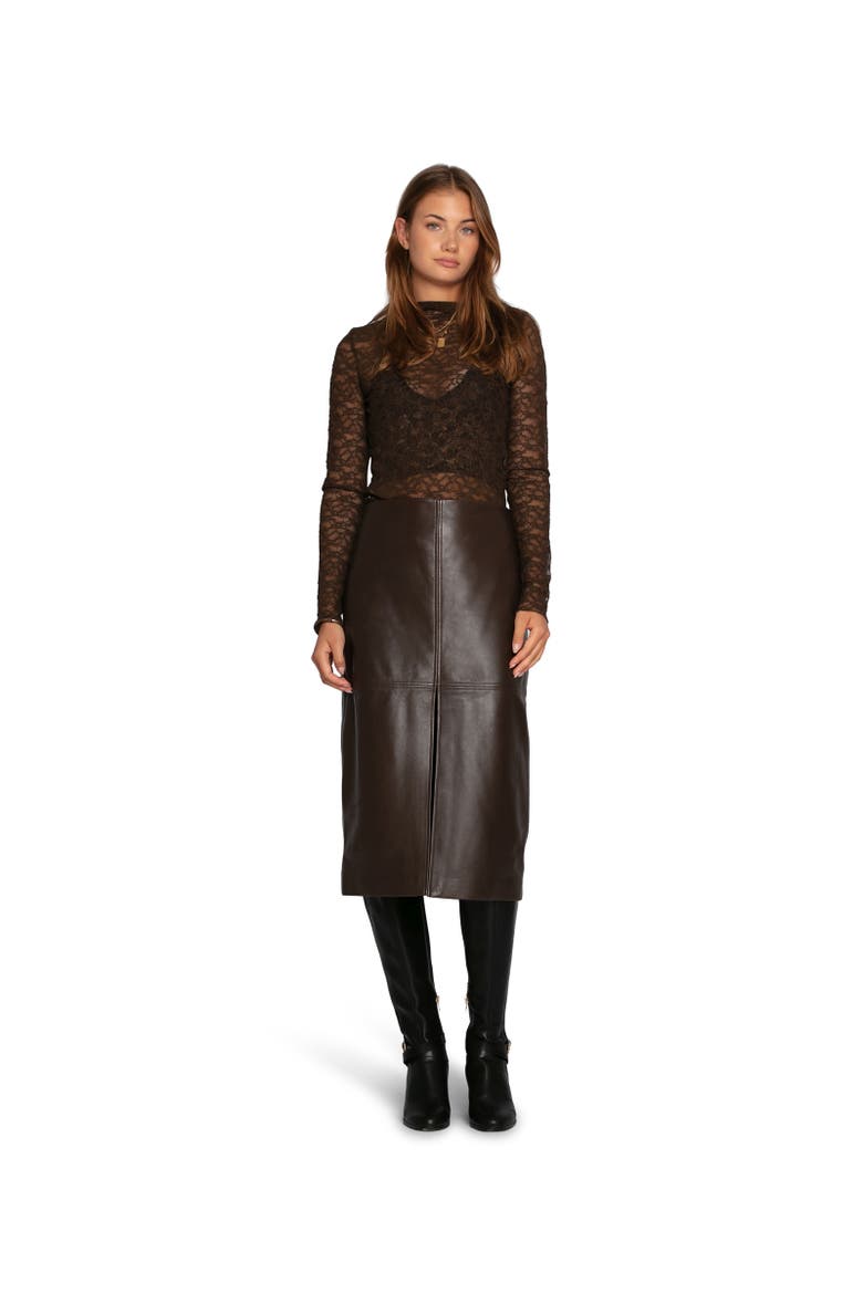 Fairy Girl Lace Top, Alternate, color, Dark Brown