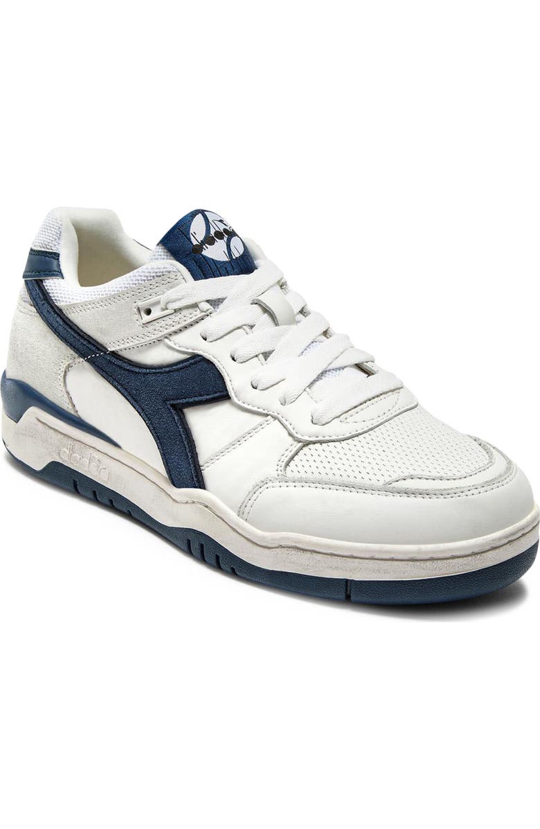 Diadora B560 Used Sneaker, Main, color, White/ Majolica Blue