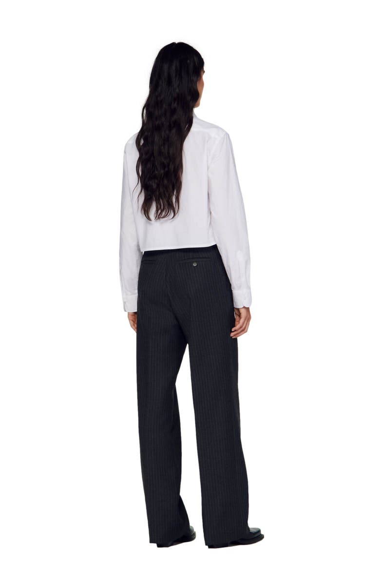 SANDRO Wool trousers, Alternate, color, 