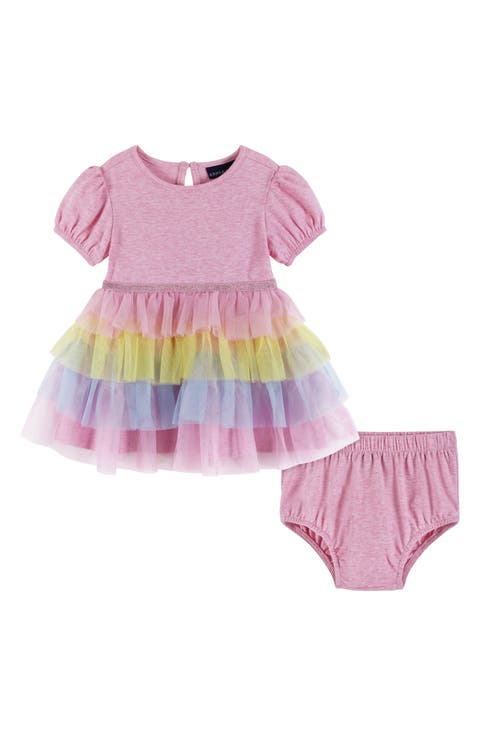 Puff Sleeve Tiered Dress (Baby)