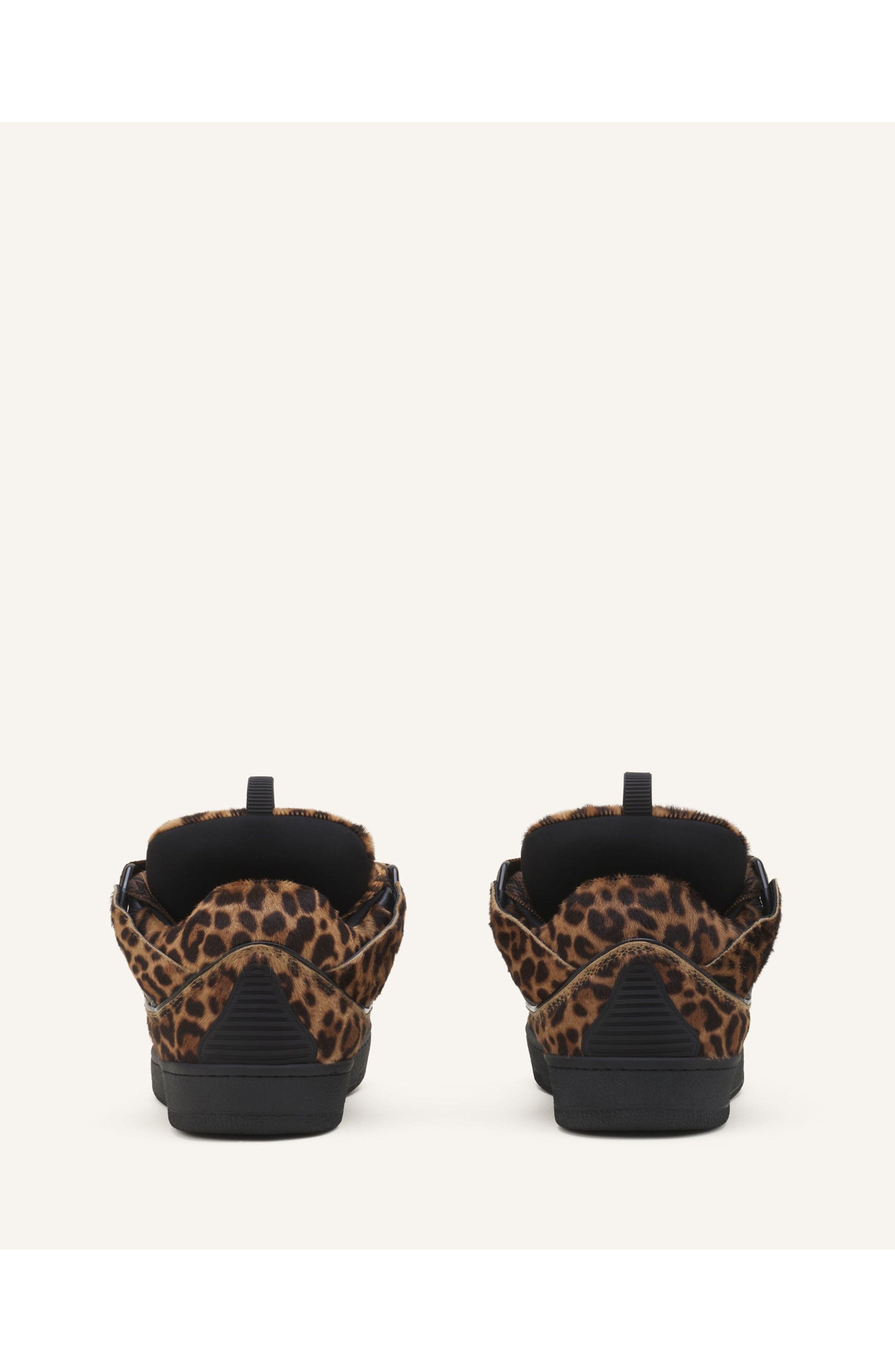 Lanvin Curb Sneakers In Pony, Alternate, color, Beige/Black