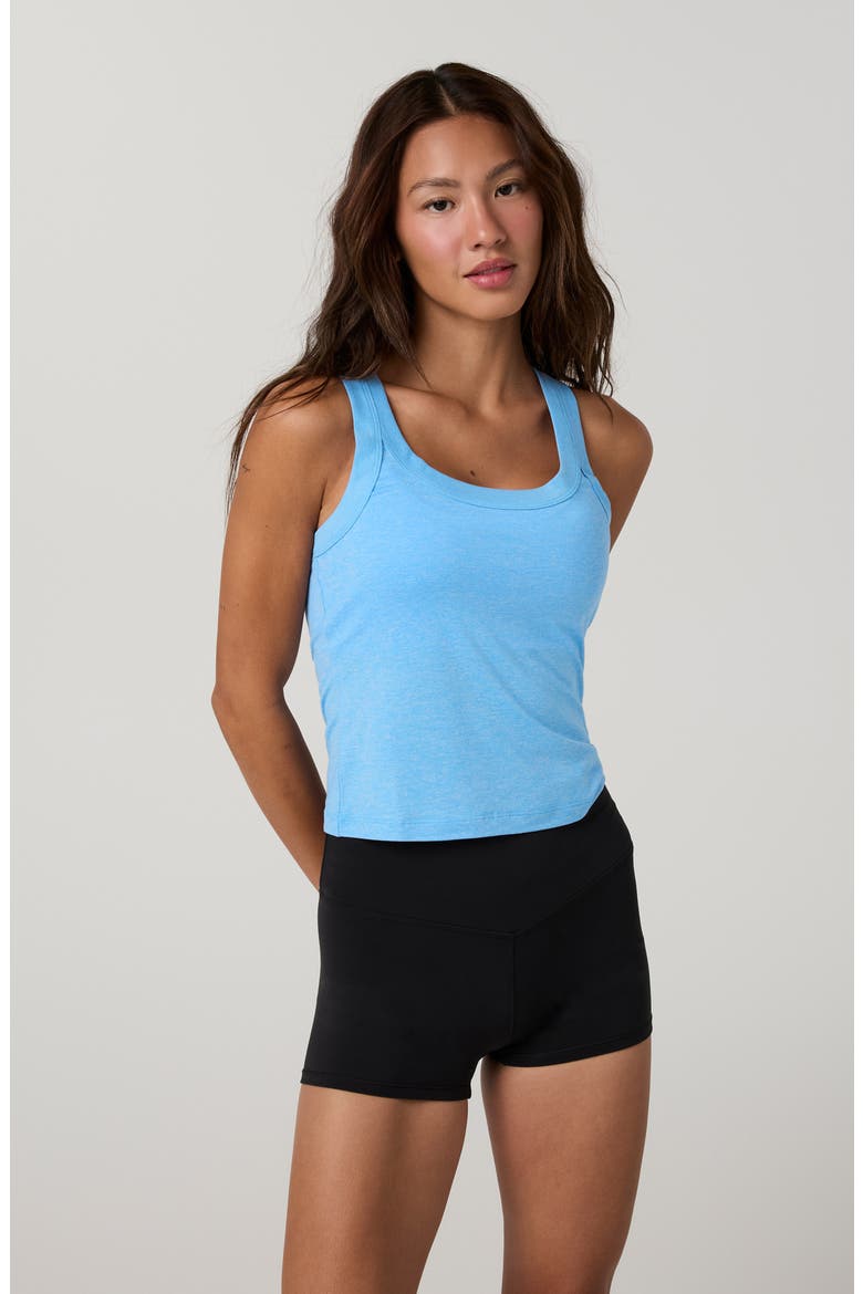 Energy Racerback Tank, Alternate, color, OASIS BLUE HEATHER