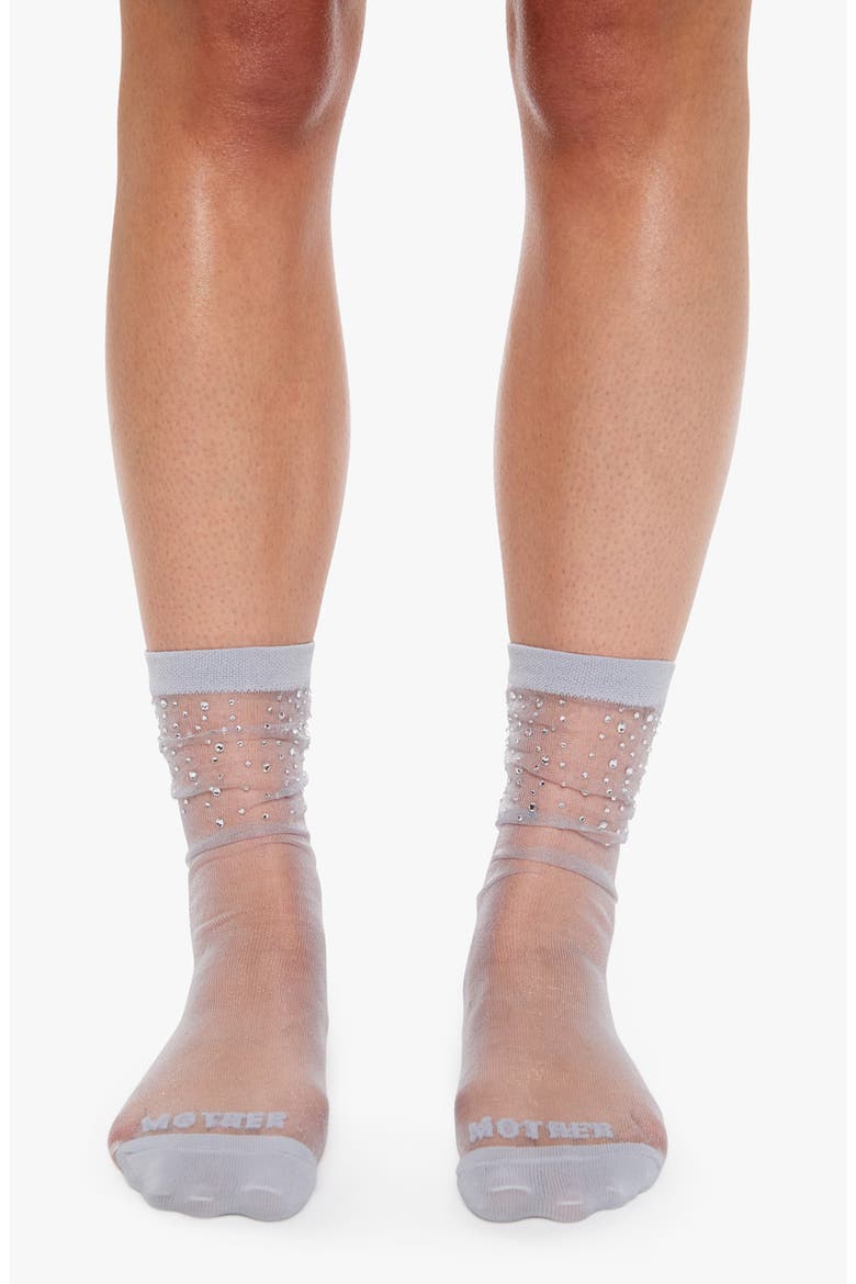 The Half-Step Crystal Embellished Crew Socks, Alternate, color, SPARKS