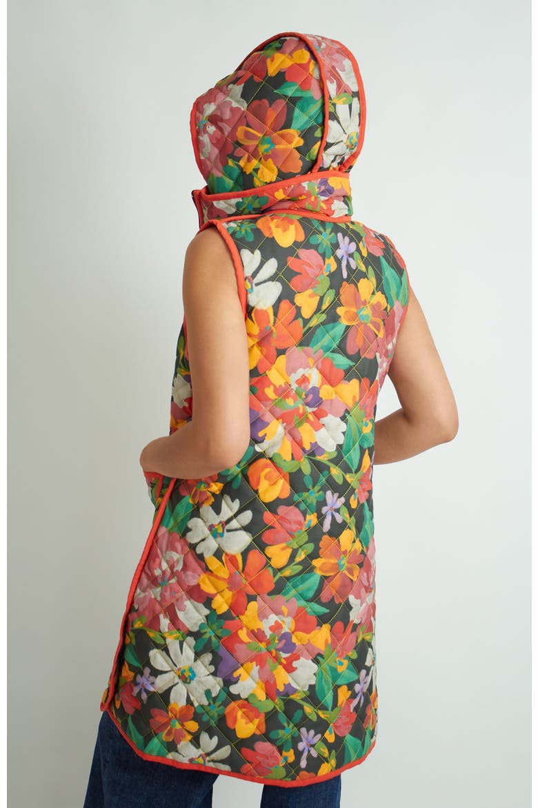 Juani Vest, Main, color, Green garden / brown floral