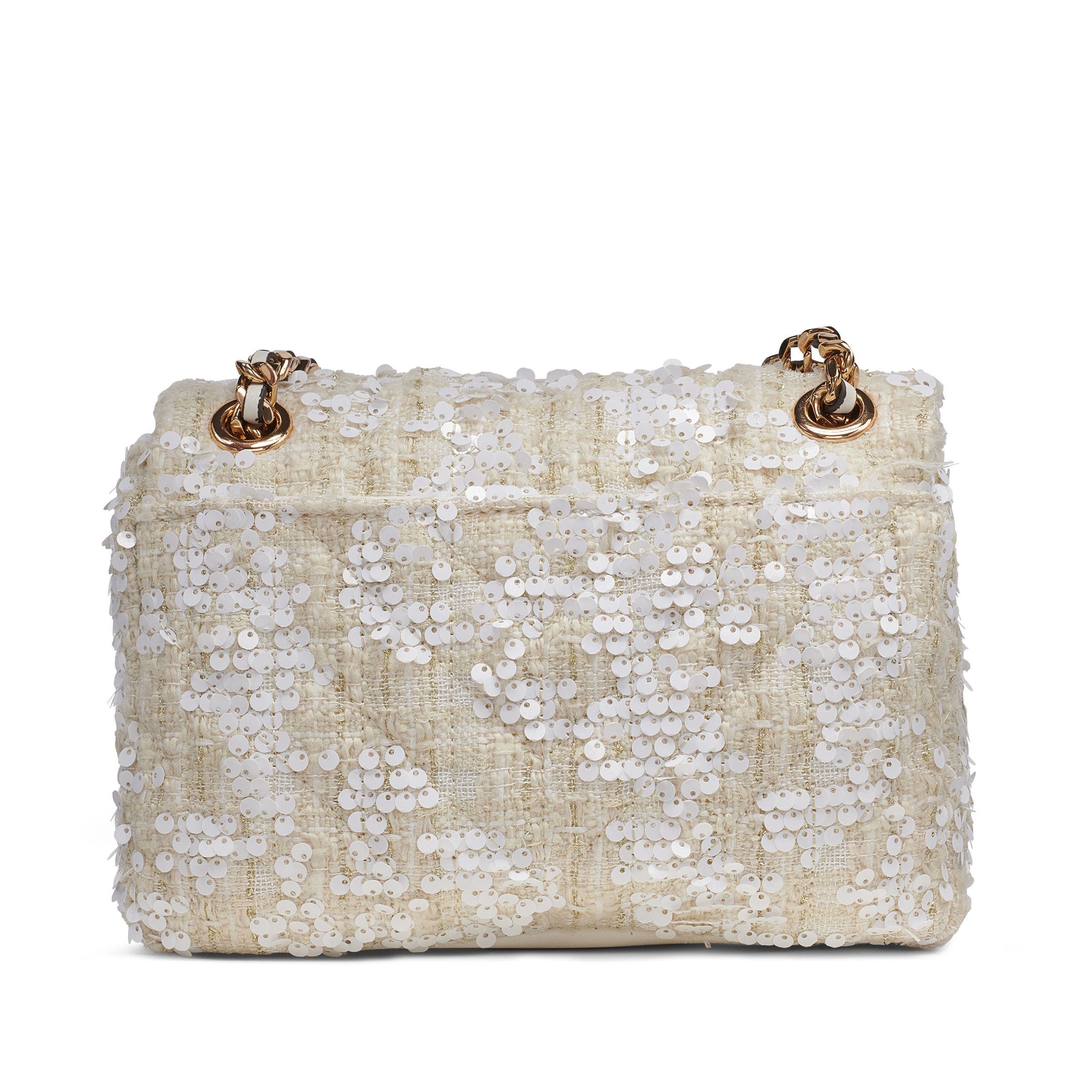 Lafayette Boucle+Sequins Crossbody, Alternate, color, Winter White