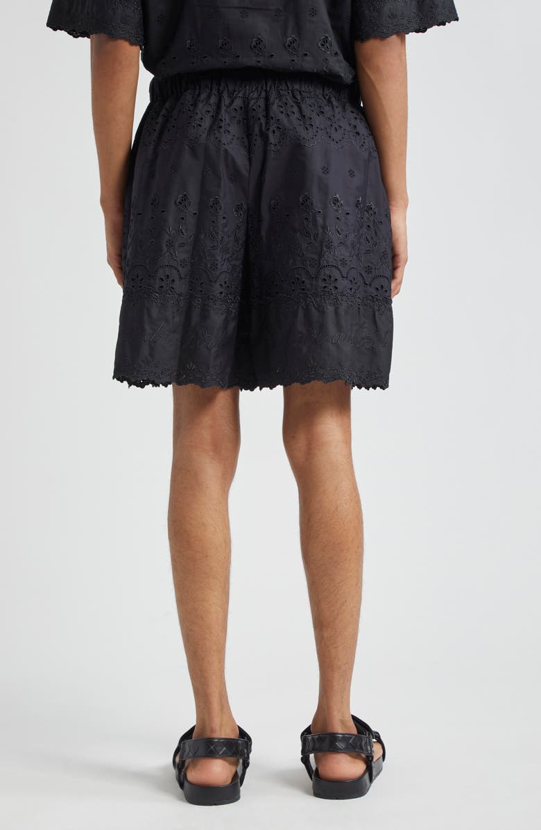 Simone Rocha To Have & to Hold Broderie Anglaise Cotton Shorts, Alternate, color, 