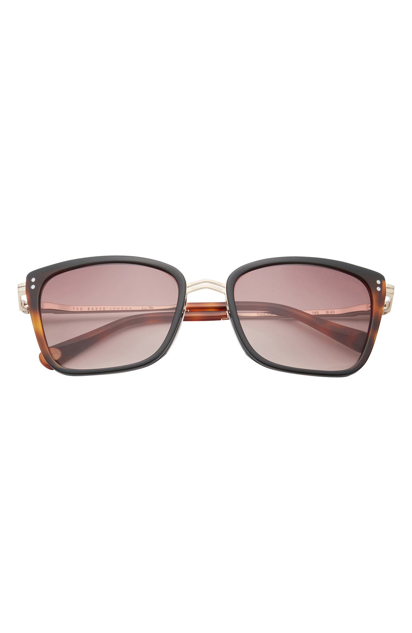 Ted Baker London 56mm Square Sunglasses
