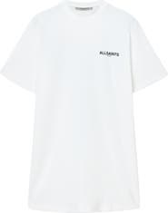 AllSaints Halis Graphic Print Cotton T-Shirt Dress