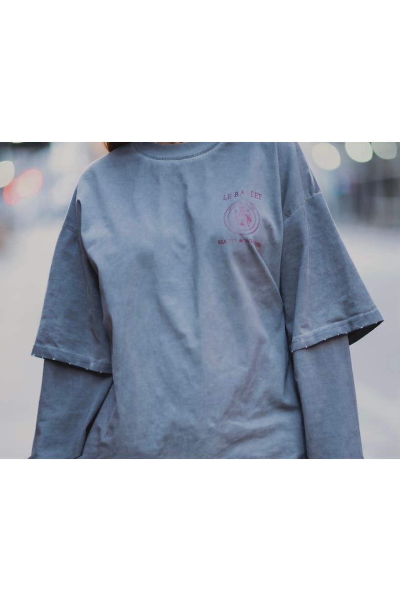 TB Cozy Tee, Alternate, color, Grey