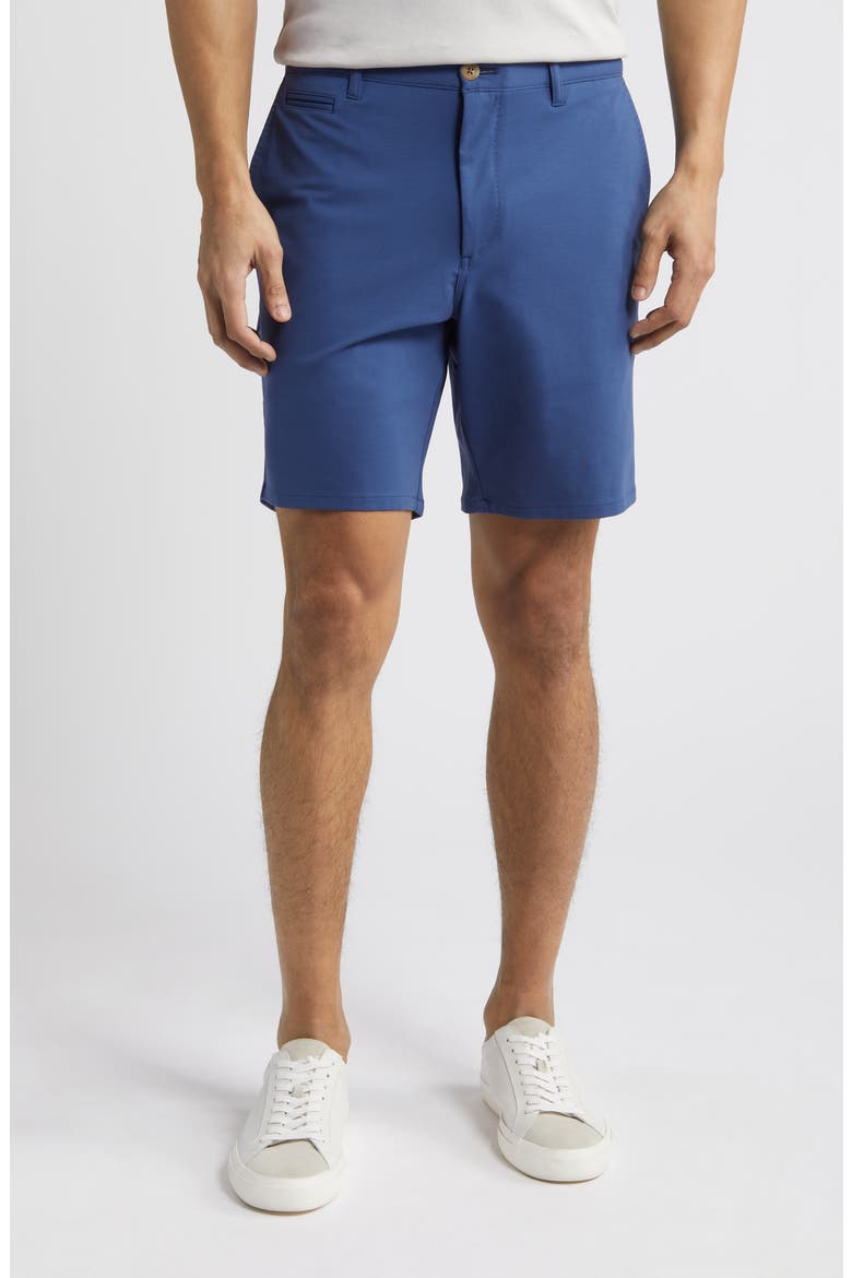 Jupiter Cotton Blend Chino Shorts, Main, color, LAKE