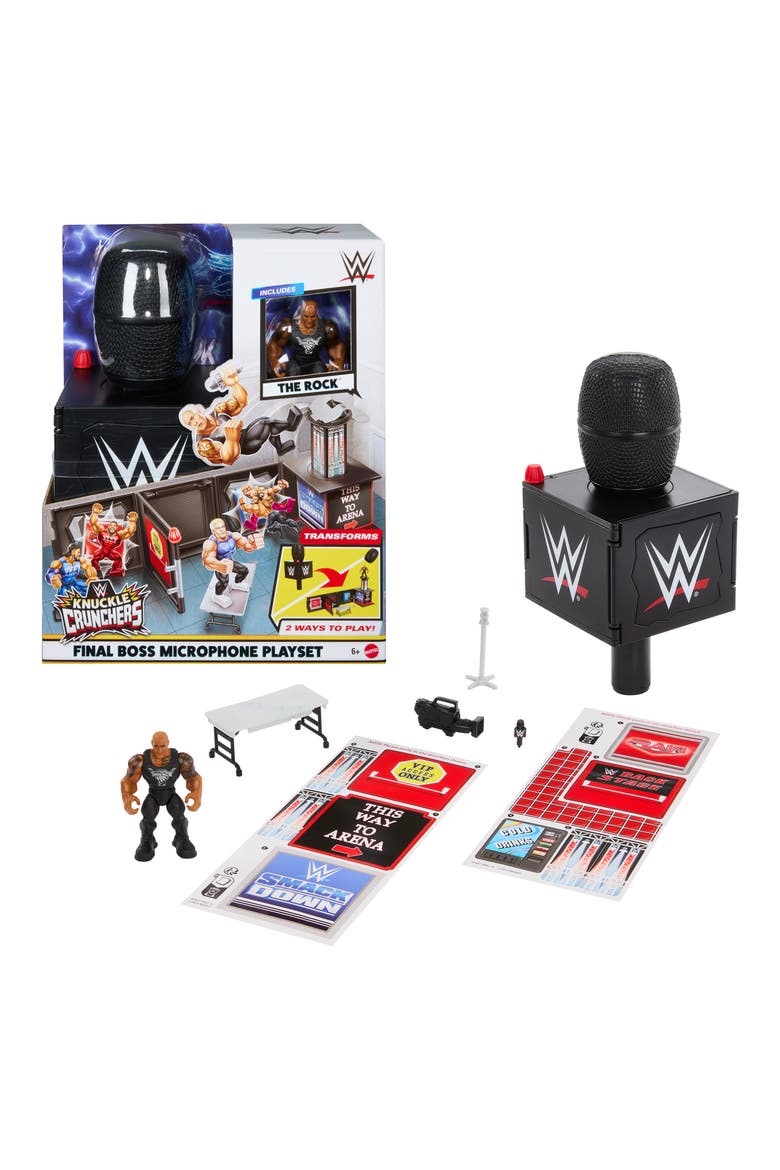 WWE Knuckle Crunchers Final Boss Microphone Playset, Main, color, NONE