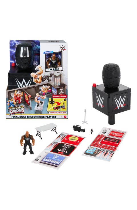 WWE Knuckle Crunchers Final Boss Microphone Playset