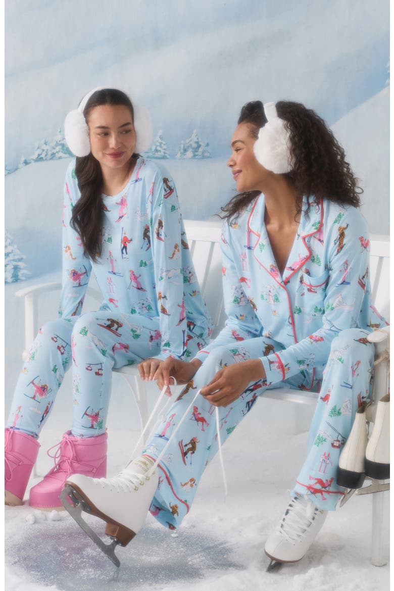 Print Pajamas, Alternate, color, BLUE NOVEL