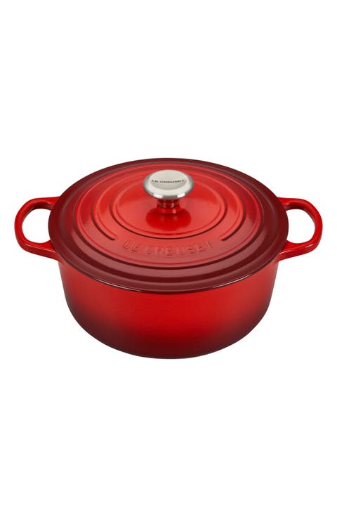 Signature 5.5-Quart Round Enamel Cast Iron French/Dutch Oven