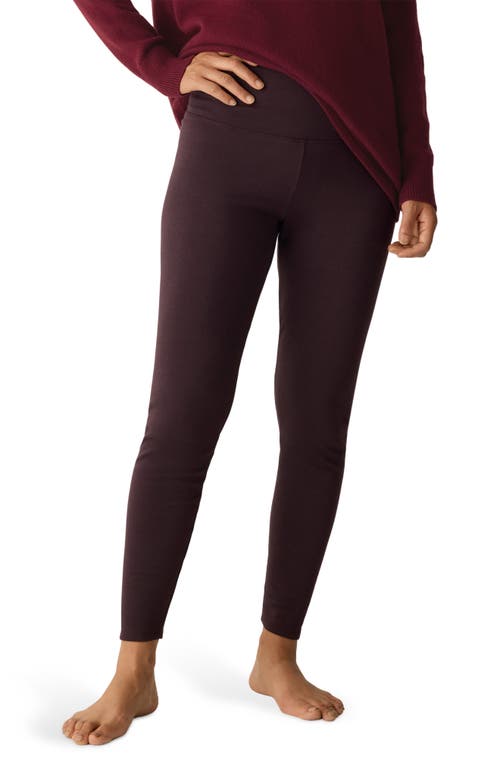 Eileen Fisher High Waist Ankle Leggings In Brown