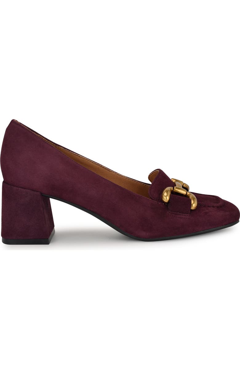 Nine West Veepe Bit Loafer Pump, Alternate, color, Dark Red