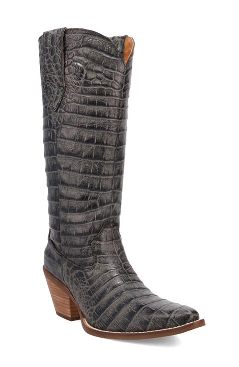 CROC EMBOSSED WESTERN BOOTS OZZY main image 0