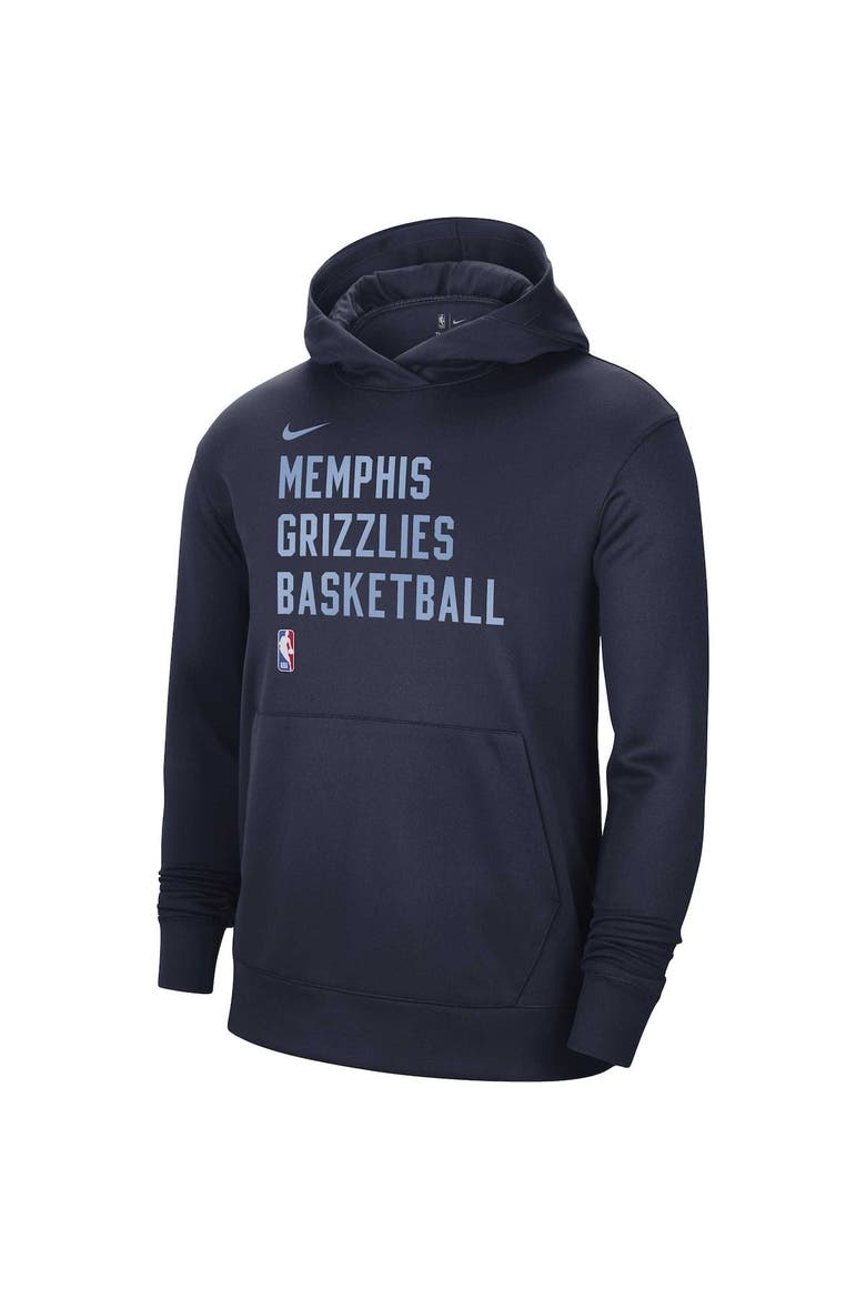 Unisex Nike Navy Memphis Grizzlies 2023/24 Performance Spotlight On-Court Practice Pullover Hoodie, Alternate, color, Navy