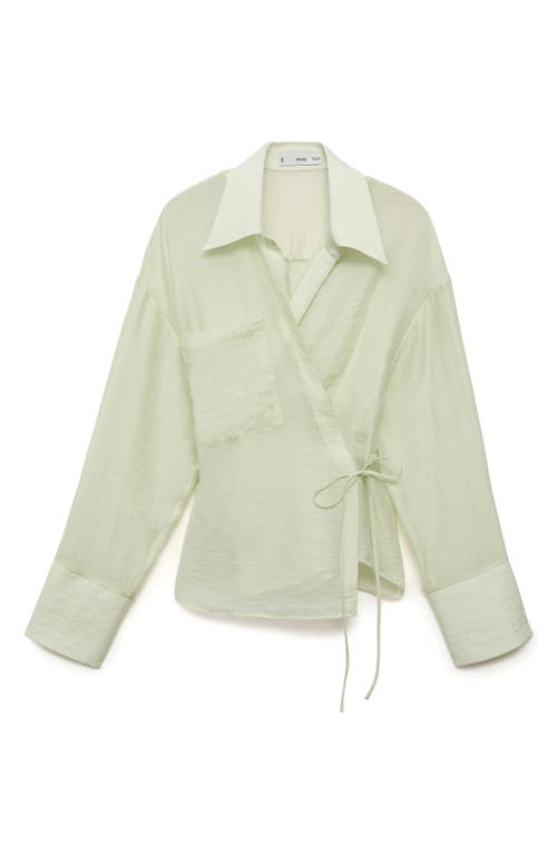 Shop Mango Side Tie Wrap Top