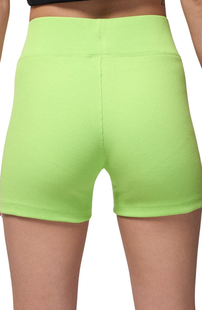 Jordan Brooklyn Essentials Bike Shorts, Alternate, color, Key Lime/ White