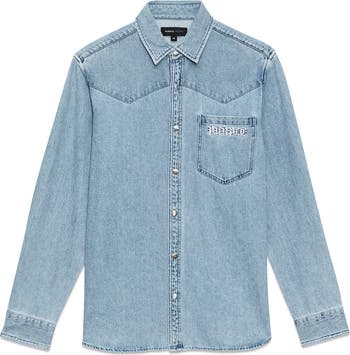Western Cotton Snap-Up Shirt