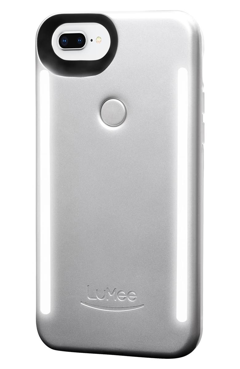 LuMee Duo LED Lighted iPhone 6/6s/7/8 & 6/6s/7/8 Plus Case, Main, color, 