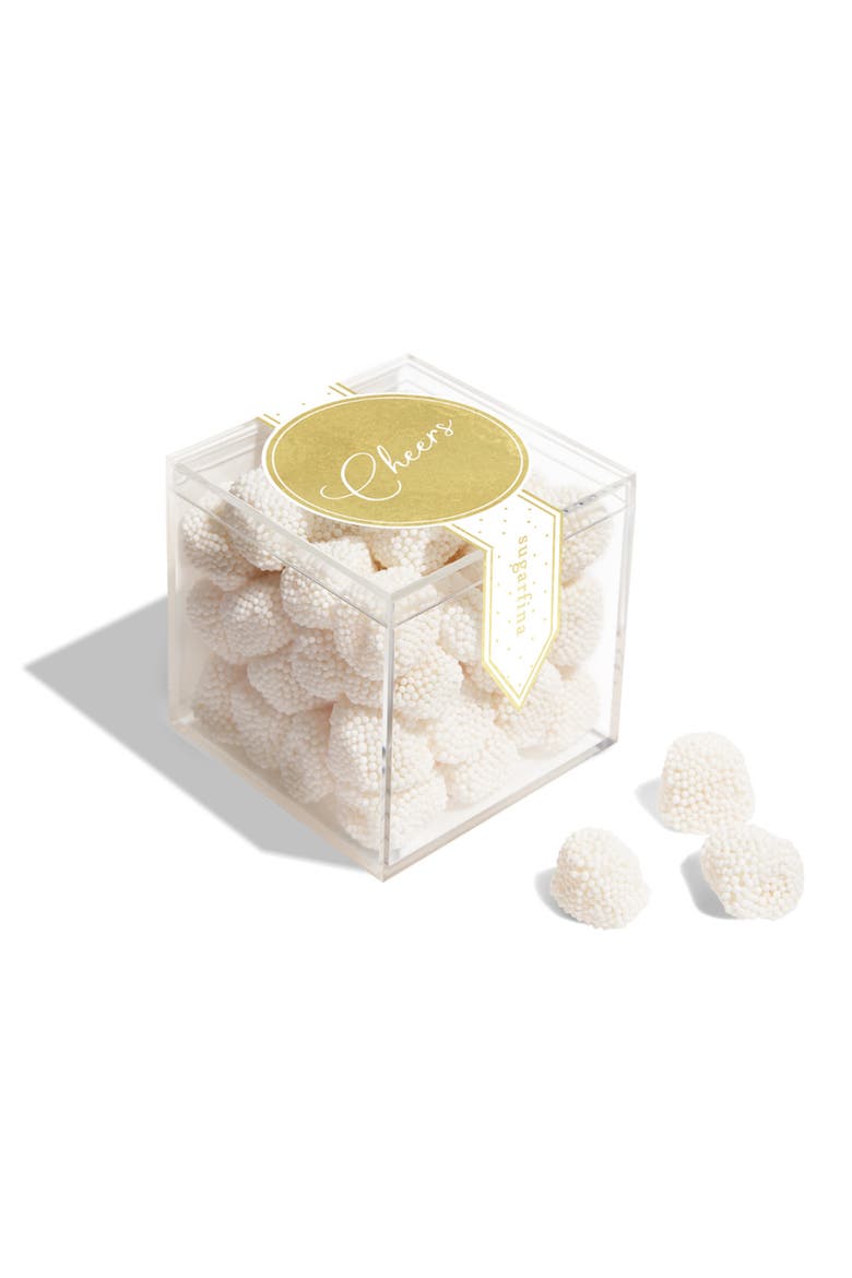 Cheers Set of 4 Champagne Bubbles Candy Cubes, Alternate, color, NO COLOR