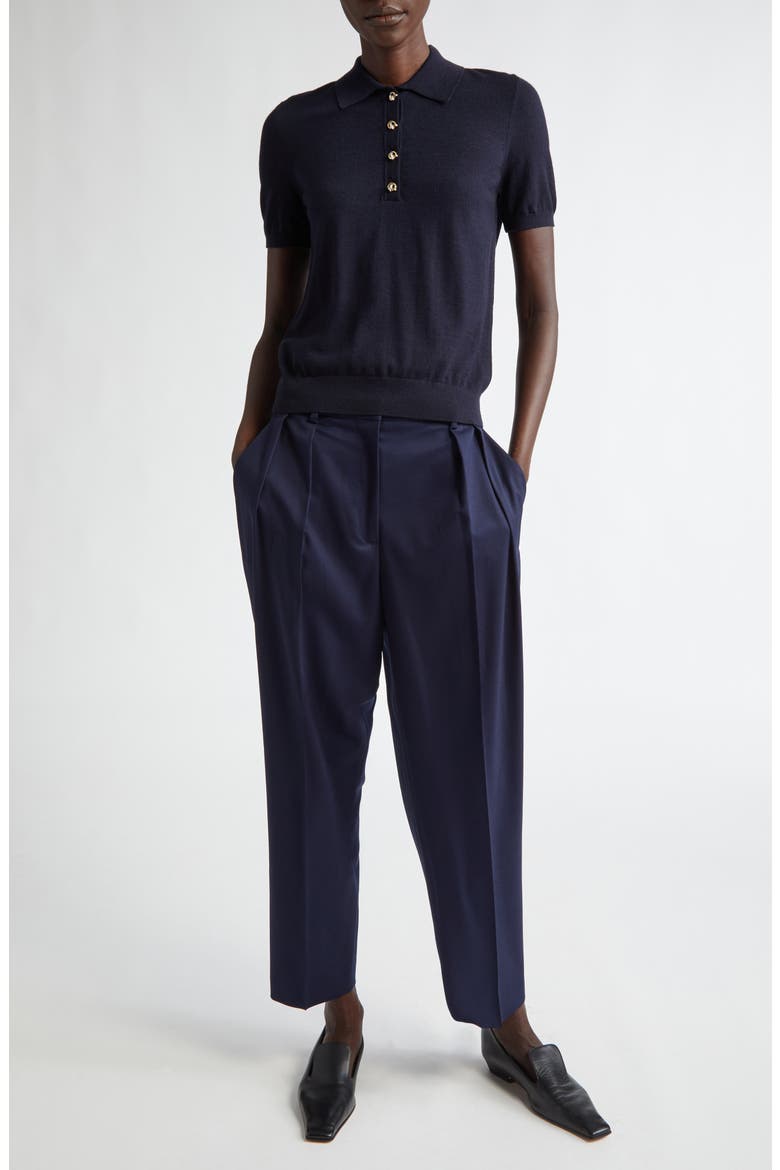 Nemo Merino Wool Blend Polo Sweater, Alternate, color, NAVY