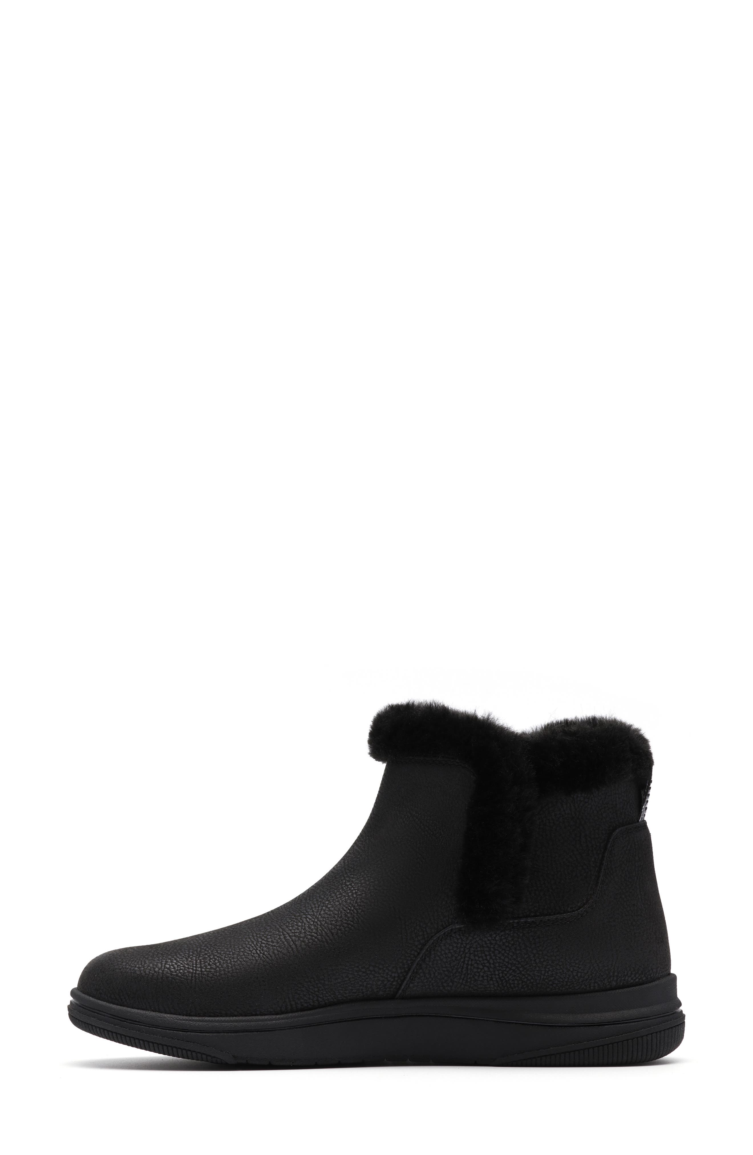 Clarks<sup>®</sup> Breeze Faux Fur Lined Boot - Wide Width Available, Alternate, color, Black Combi