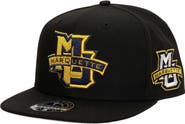 Mitchell & Ness Men's Mitchell & Ness Black Marquette Golden Eagles Lifestyle Fitted Hat