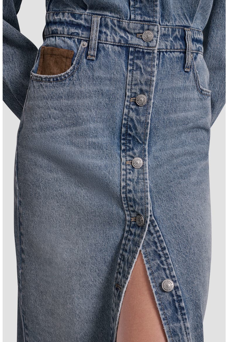 Denim Overall Dress, Alternate, color, PARK SLOPE