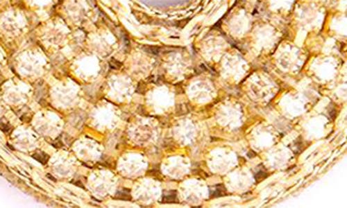 Deepa Gurnani Odeya Crystal Drop Earrings In Gold