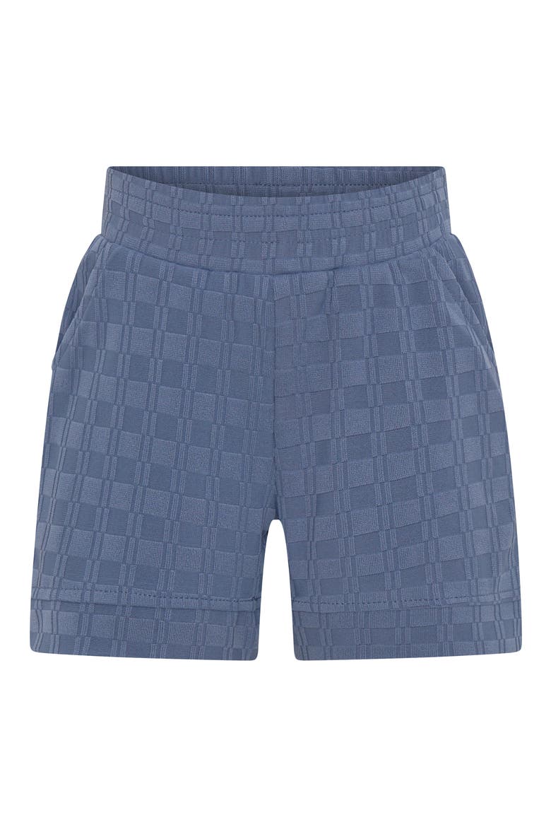 Textured Drawstring Shorts, Alternate, color, SLATE BLUE
