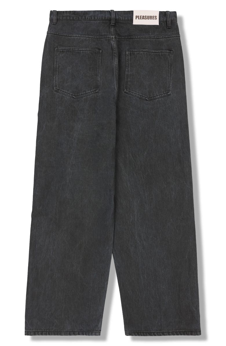 PLEASURES Spray Formula Baggy Jeans, Alternate, color, Black
